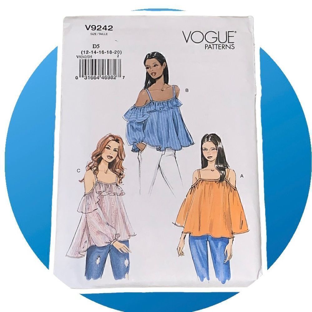 Vogue women's shirt sewing pattern